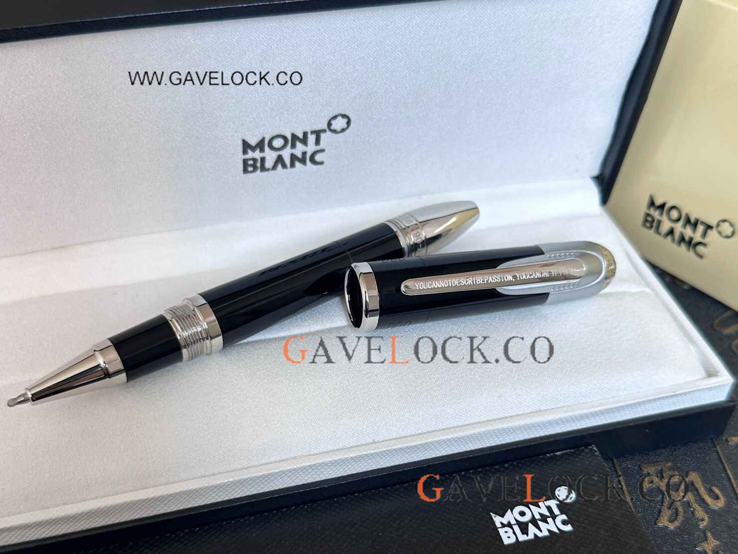 Copy Montblanc Great Characters Enzo Ferrari Rollerball Pure Black Barrel